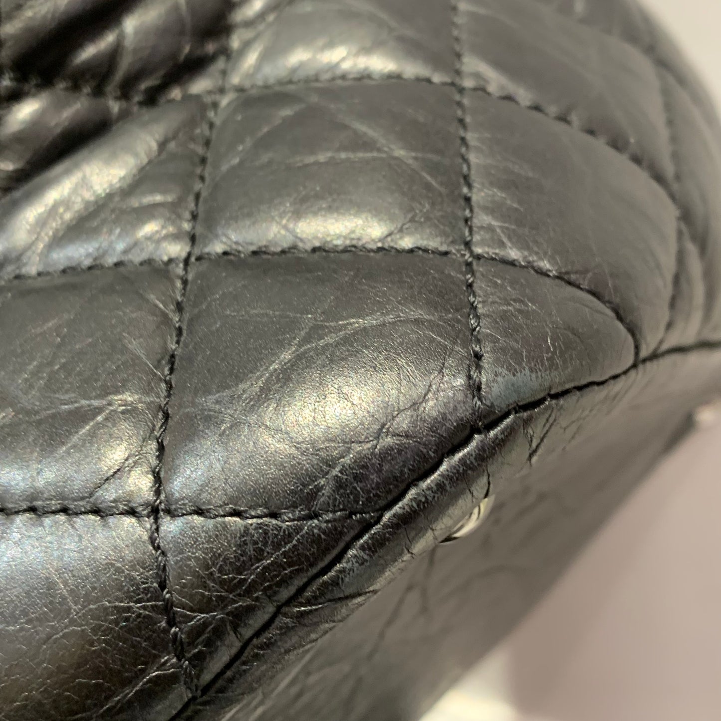 Chanel Black Calfskin Lady Braid Bowler Bag Handbag