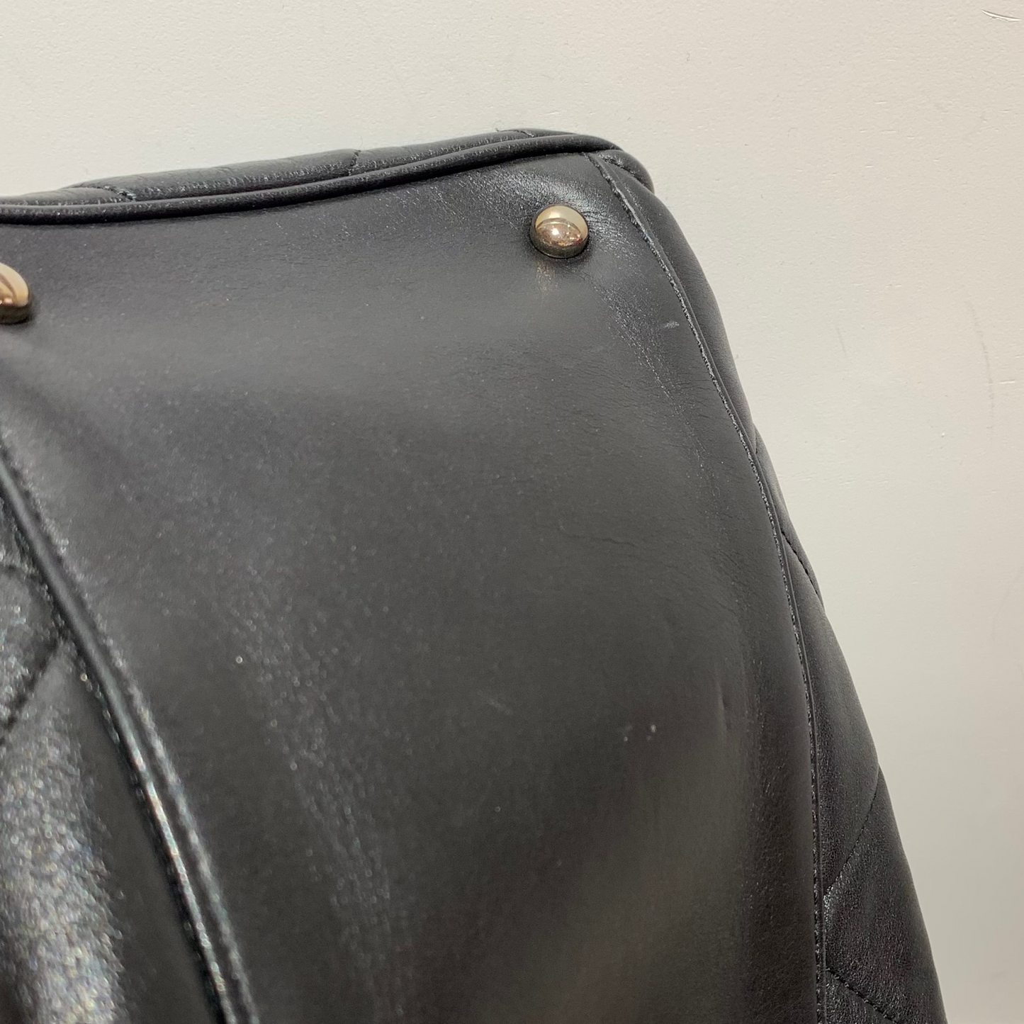 Chanel 2008-2009 Black Lambskin Paris-Londres Door Latch Tote Handbag