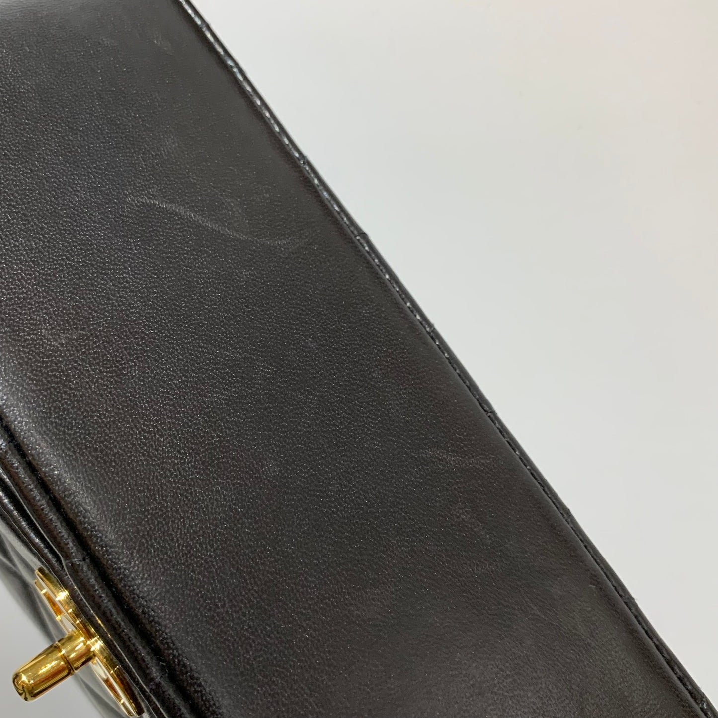 Chanel 1994-1996 Black Lambskin Small Diana Shoulder Bag