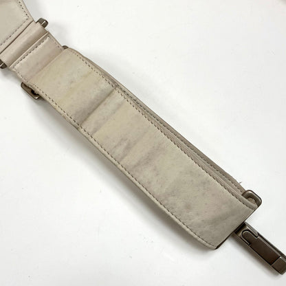 Chanel 2003 White Lambskin Leather Vest Bag