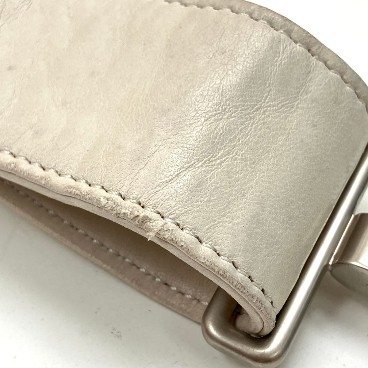 Chanel 2003 White Lambskin Leather Vest Bag