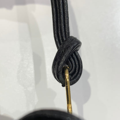 Chanel 1994-1996 Black Caviar Skin Triple CC Shoulder Tote Bag