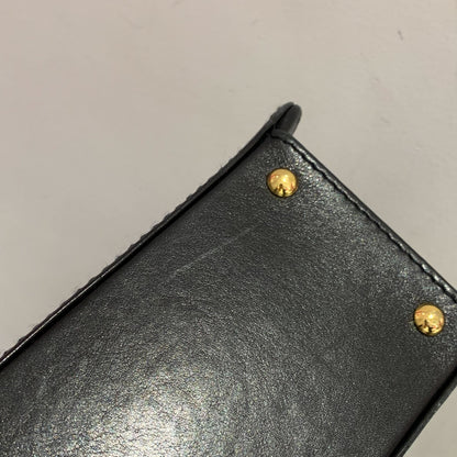 Chanel 1997-1999 Black Calfskin Shoulder Bag