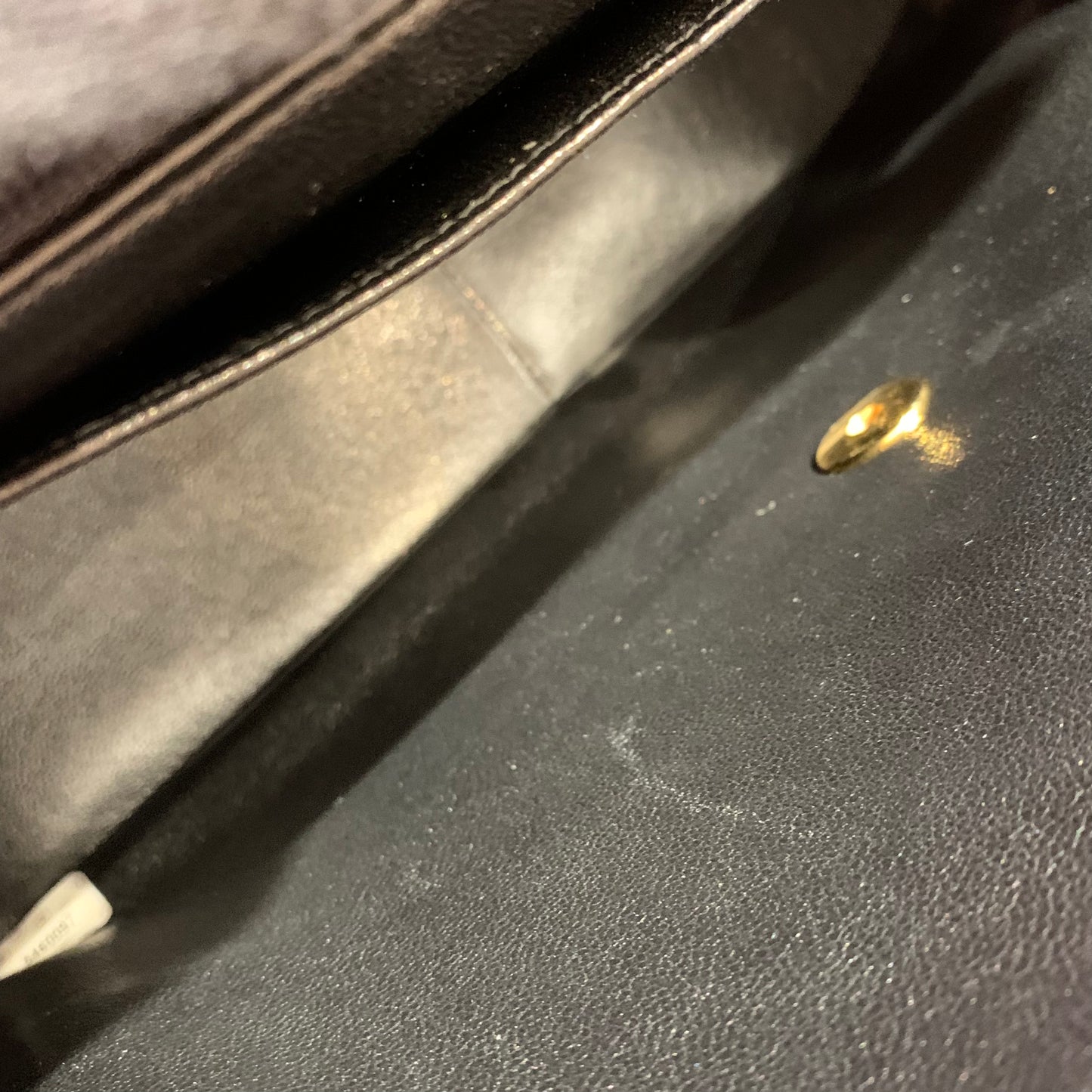 Chanel 1997-1999 Black Caviar Skin Jumbo Classic Flap Shoulder Bag