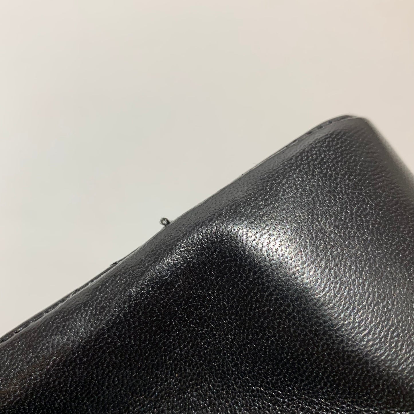 Chanel 1989-1991 Black Lambskin 2way Shoulder Handbag