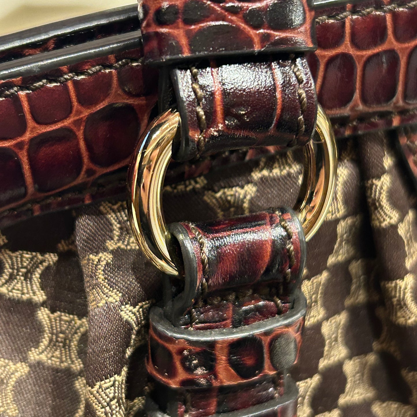 Celine Brown Macadam Handbag