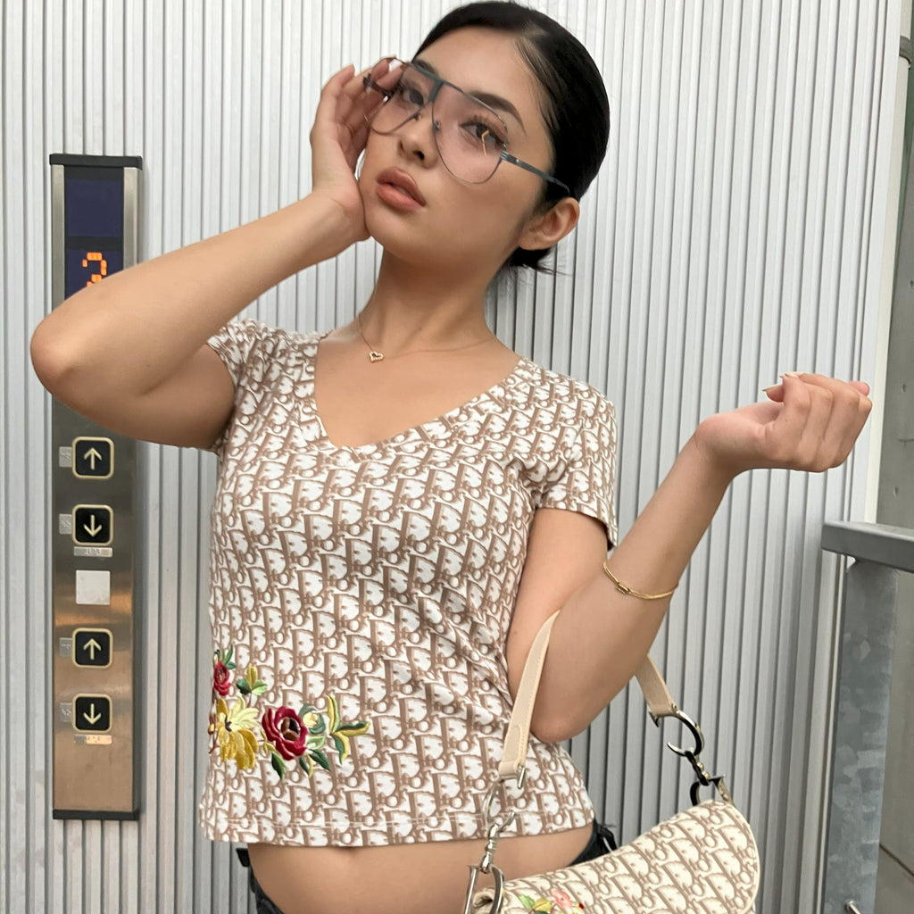 Christian Dior 2005 T-shirt Top Brown #36 – AMORE Vintage Tokyo