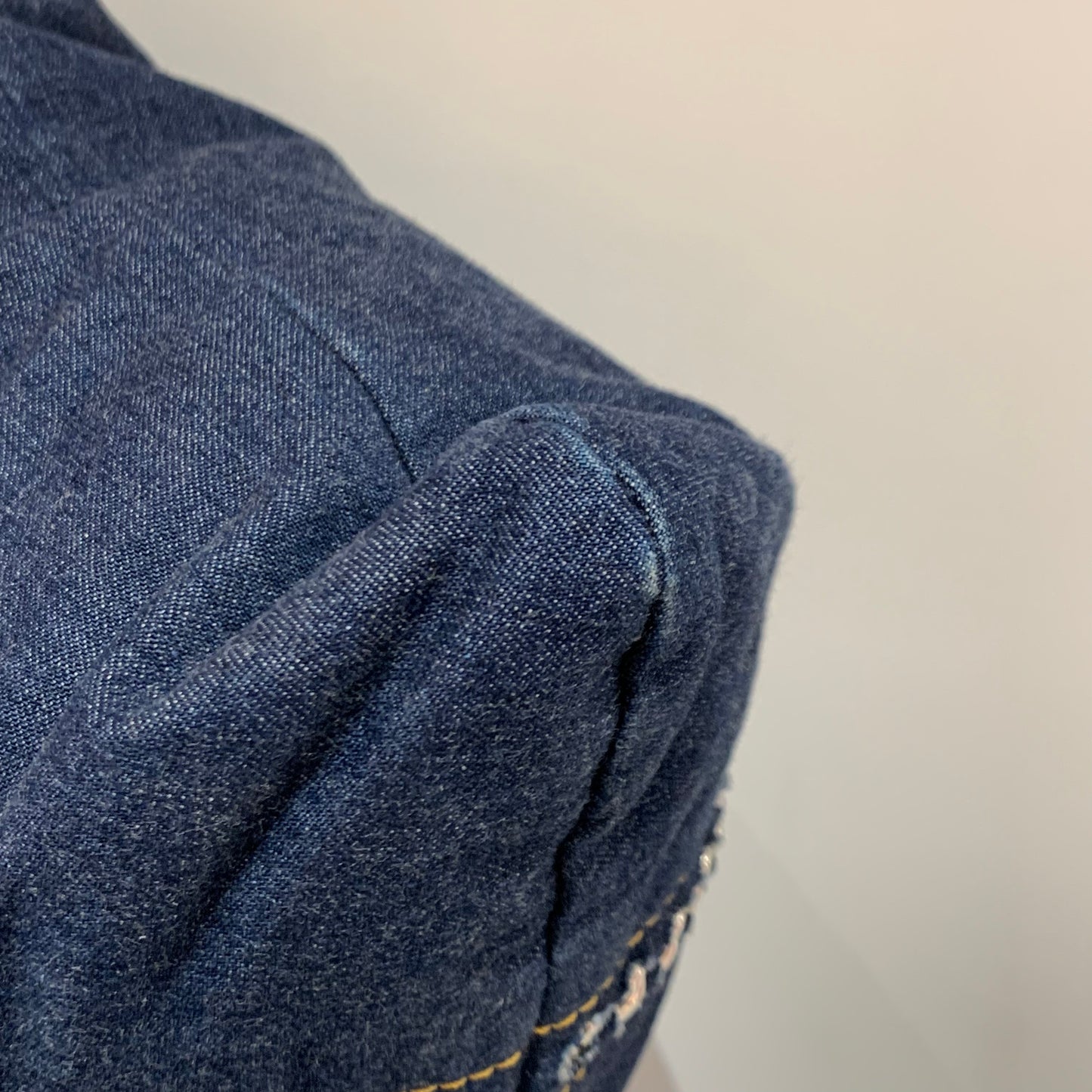 Chanel 2005-2006 Blue Denim Luxury Line Tote Handbag