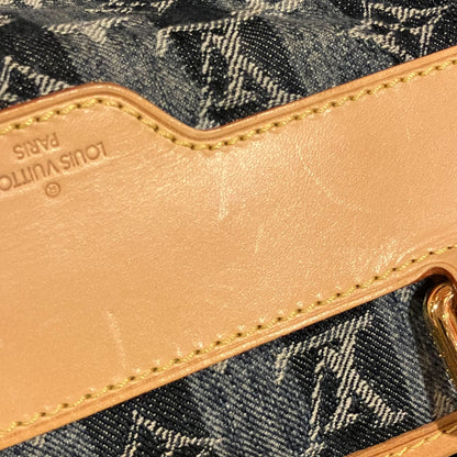 Louis Vuitton 2006 Blue Monogram Denim Cabas Raye GM 2way Tote M95336