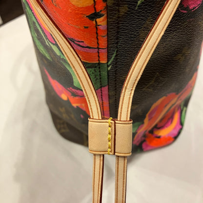 Louis Vuitton 2009 Monogram Rose Neverfull MM Shoulder Tote Bag M48613