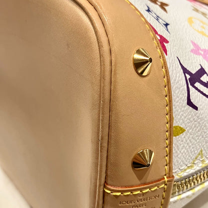 Louis Vuitton White Monogram Multicolor Alma Handbag M92647