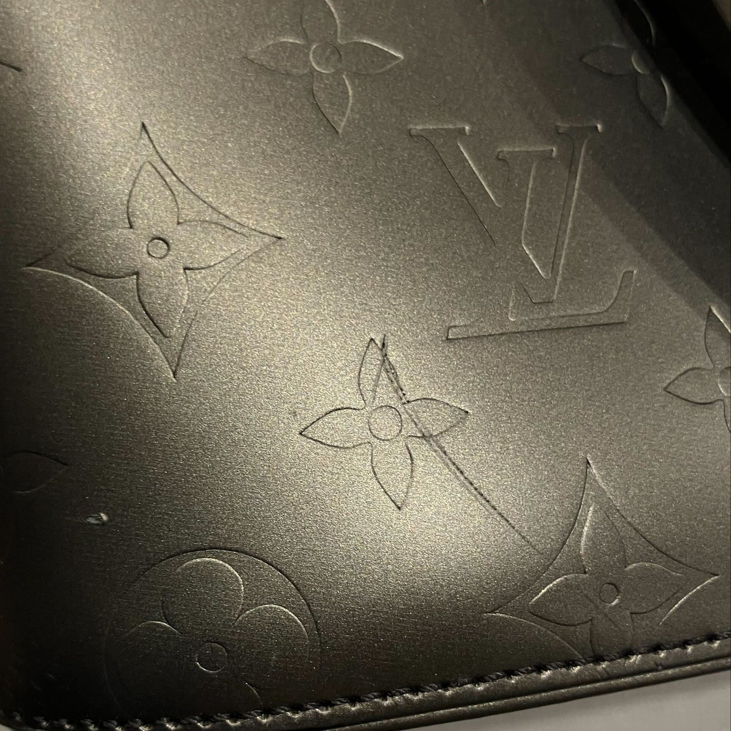 Louis Vuitton 2003 Black Monogram Mat Stockton Tote Handbag M55112
