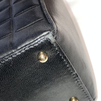 Chanel 2002-2003 Black Lambskin Choco Bar Tote Shoulder Bag