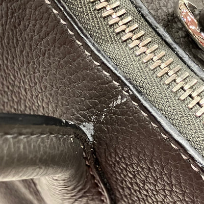 Hermes Graphite Taurillon Clemence Bolide 31 2way Shoulder Handbag