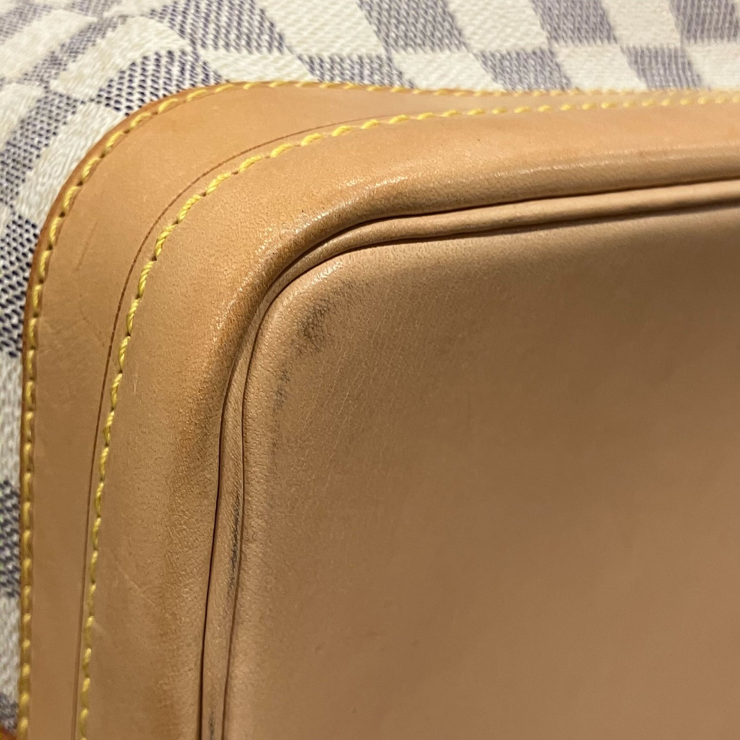Louis Vuitton 2007 Damier Azur Noe Bucket Shoulder Bag N42222