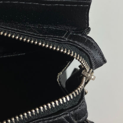 Chanel 2000-2001 Black Satin Handbag