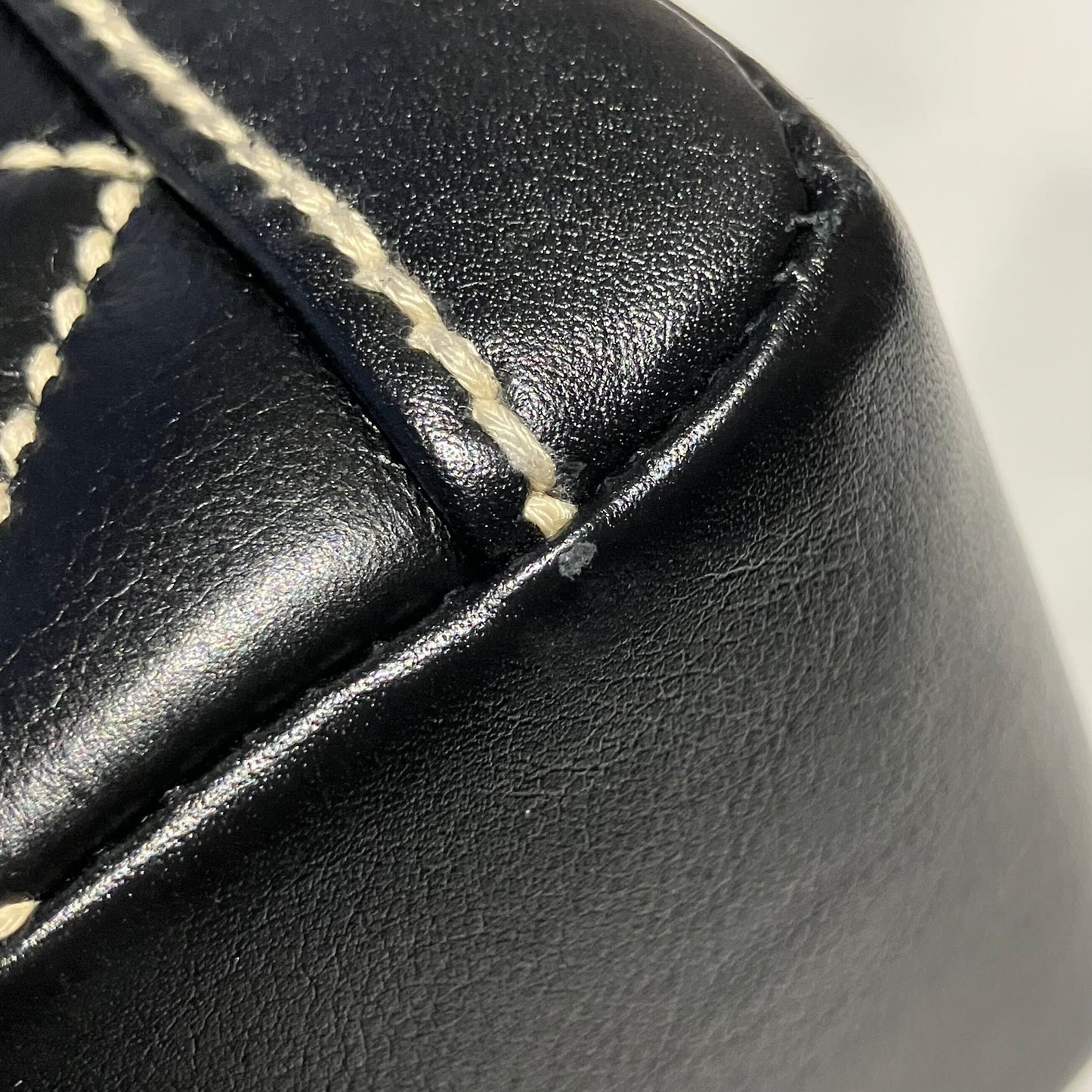 Chanel 2004-2005 Black Calfskin Wild Stitch Handbag