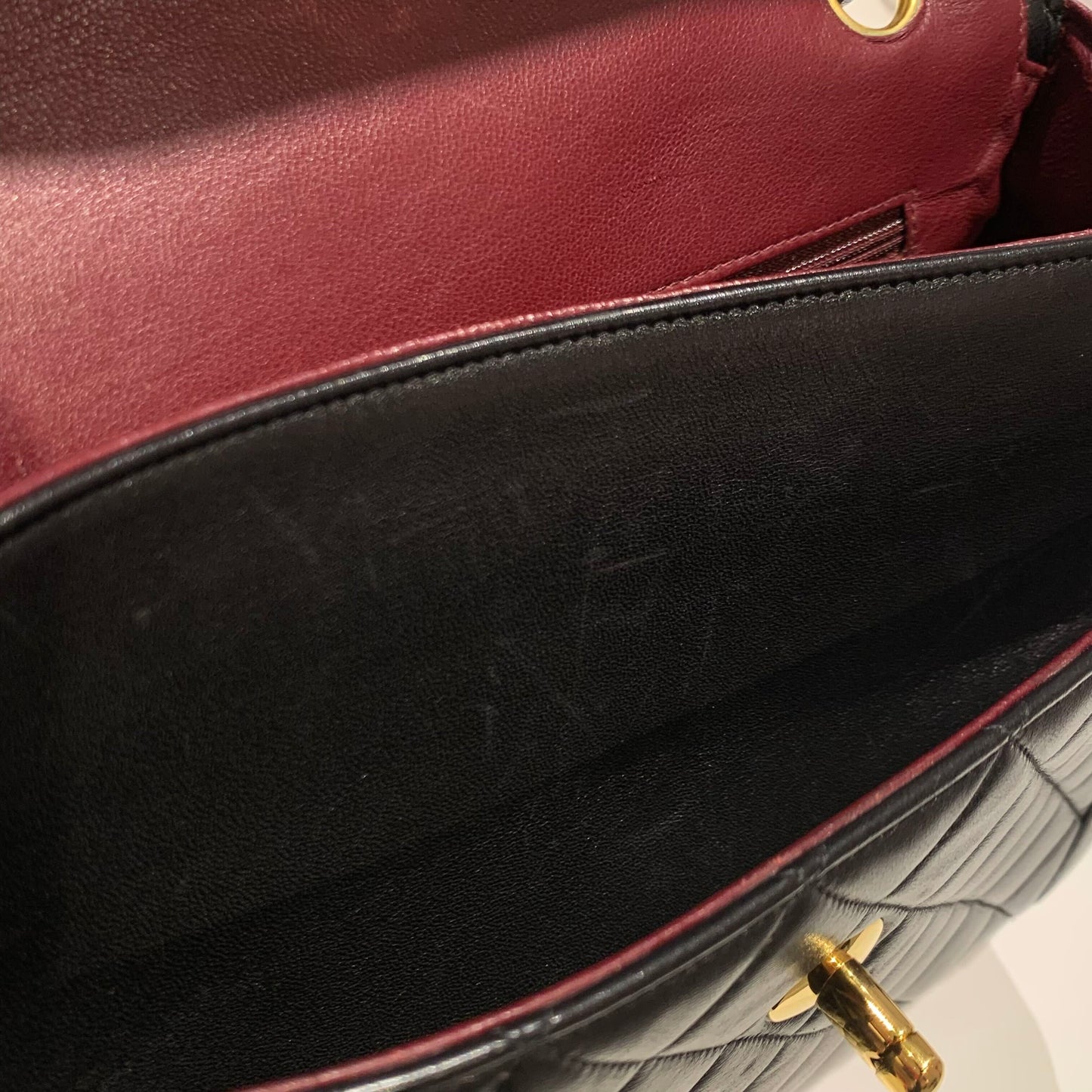 Chanel 1994-1996 Black Lambskin Paris Limited Edition Shoulder Bag