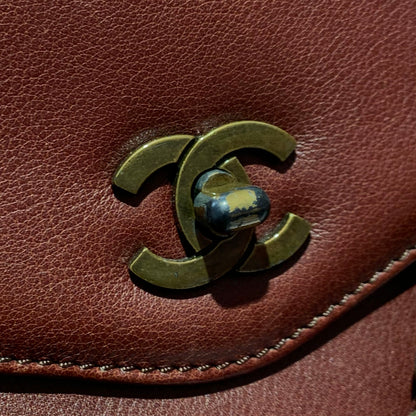 Chanel 1997-1999 Brown Calfskin Handbag