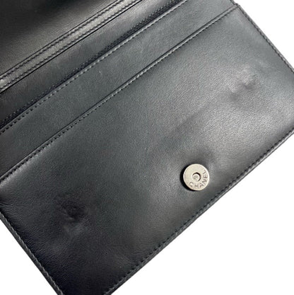 Chanel 2019 Black Lambskin Chevron Tassel WOC Wallet on Chain Shoulder Bag