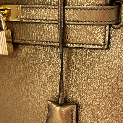 Hermes * 2005 Athens Limited Olympic Gold Chevre Kelly 25 Sellier 2way Shoulder Handbag