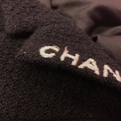 Chanel Single Breasted Jacket Black