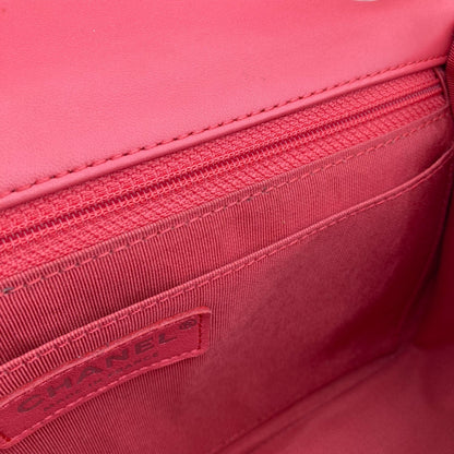 Chanel Pink Tweed Patchwork Shoulder Bag
