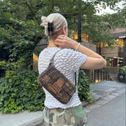 Fendi * Python Beads Zucca Baguette Handbag