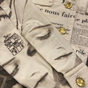 Christian Dior Fall 2000 Newspaper Jacket White