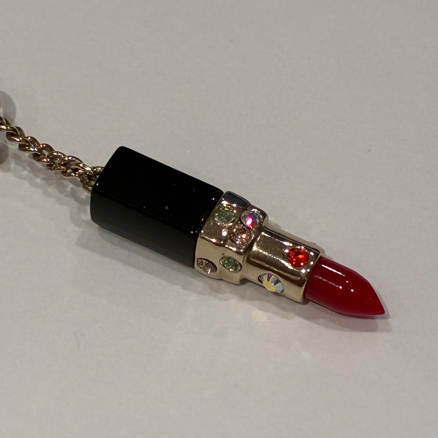 Chanel Lipstick Pendant Necklace 05P