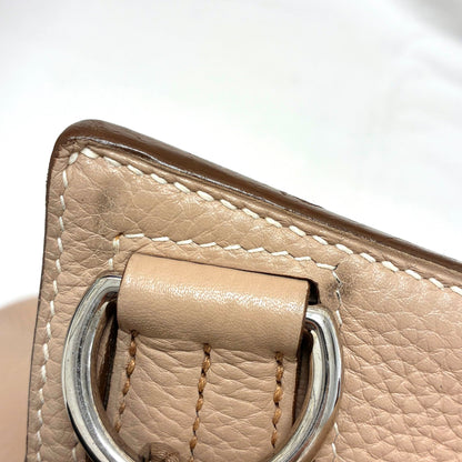 Hermes 2013 Argile Taurillon Clemence Jypsiere 34 Shoulder Bag