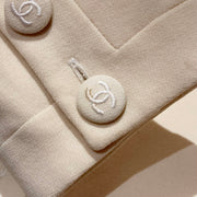 Chanel 1993 logo-buttons skirt suit #36
