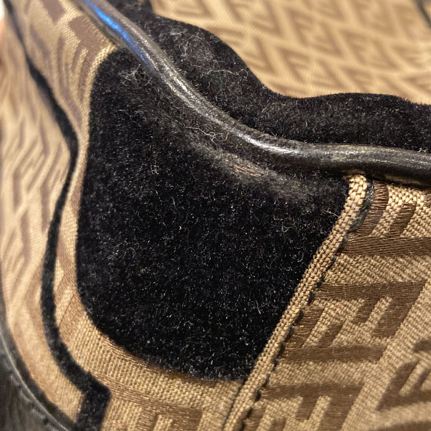 Fendi 2006 Brown Zucchino Handbag
