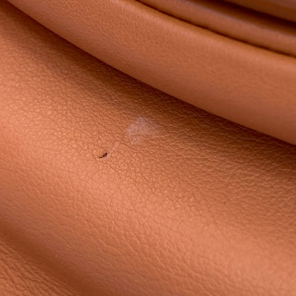 Chanel 2018 Brown Calfskin Coco Eyelets Round Flap Shoulder Bag