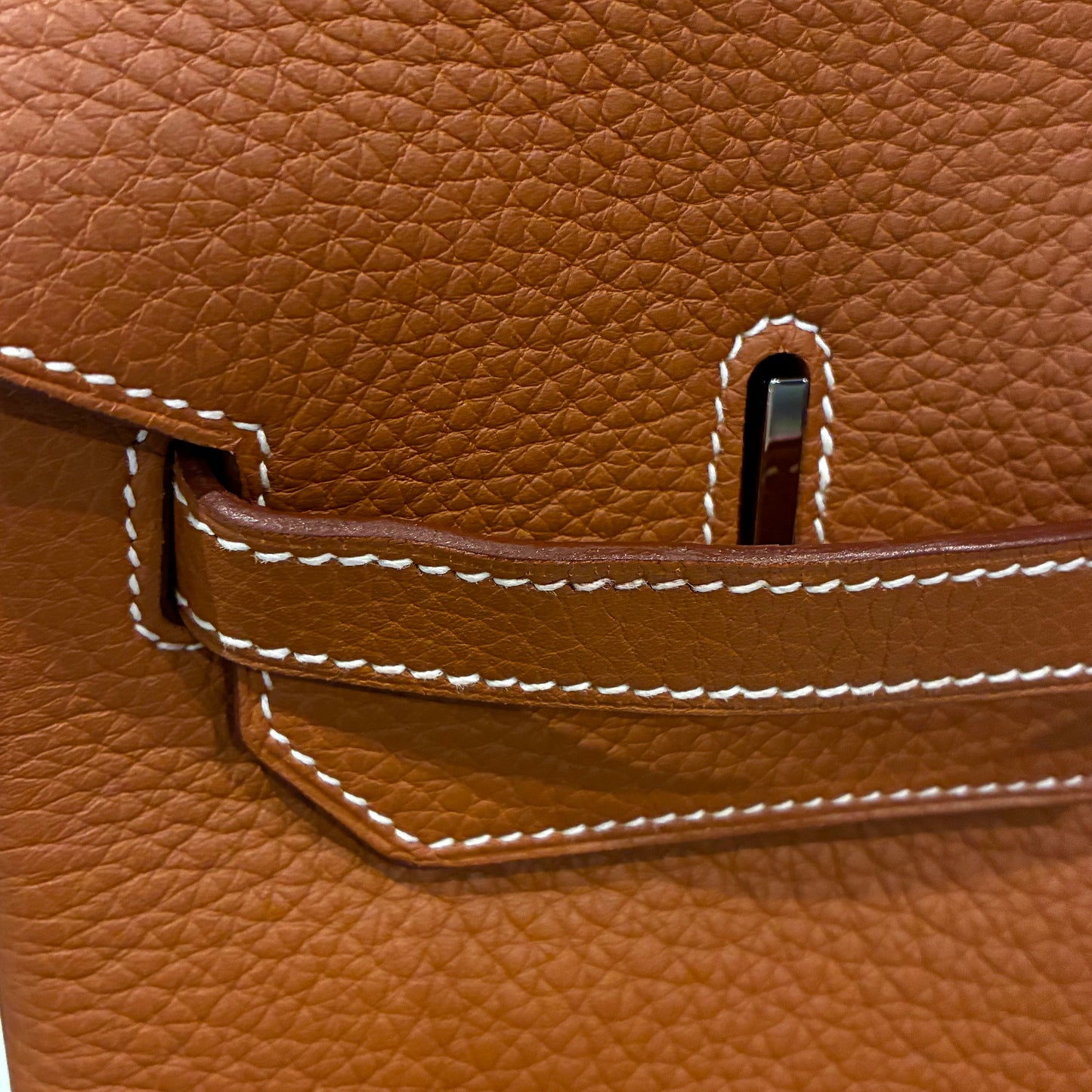 Hermes 2008 Gold Taurillon Clemence Birkin 40 Handbag