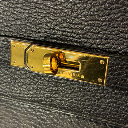 Hermes Black Ardennes Birkin 40 Handbag