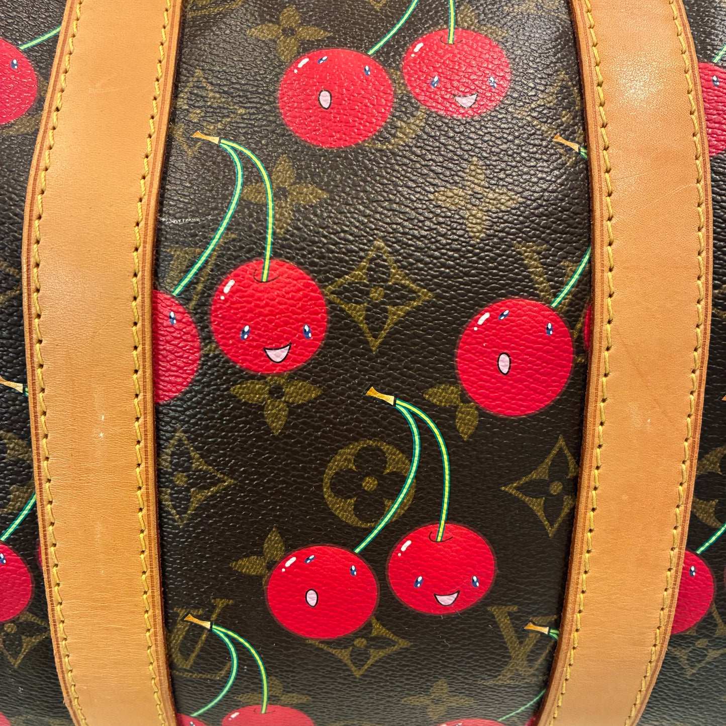 Louis Vuitton 2005 Monogram Cherry Keepall 45 Duffle Handbag M95011