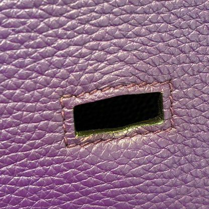 Hermes 2013 Purple Taurillon Clemence Jypsiere 34 Shoulder Bag