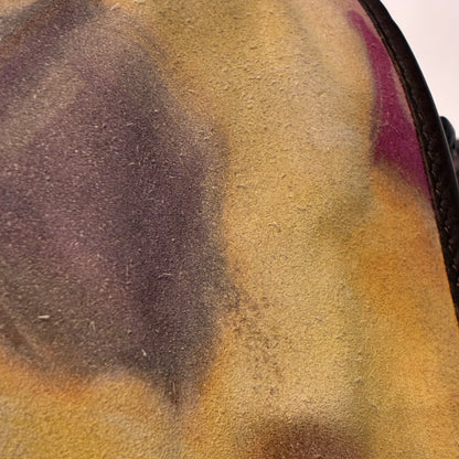 Chanel 2014-2015 Yellow Suede Flap Shoulder Bag