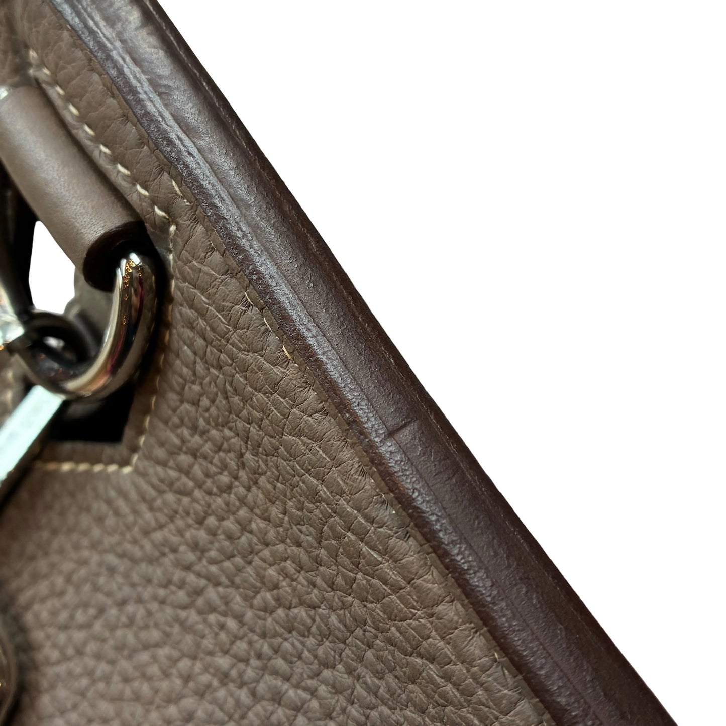 Hermes Etoupe Taurillon Clemence Jypsiere 34 Shoulder Bag