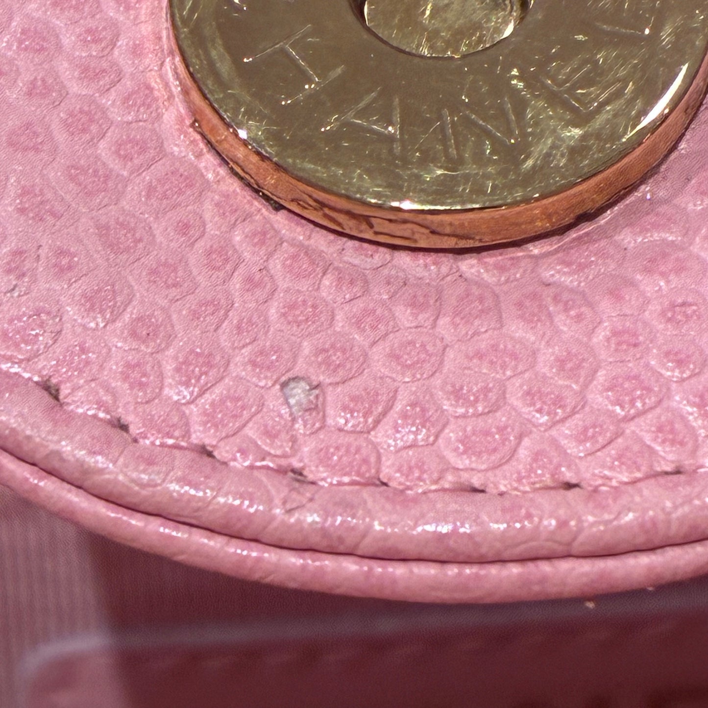 Chanel 2004-2005 Pink Caviar Petite Shopping Tote PST Chain Handbag