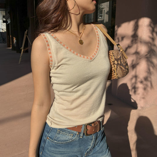 Chanel 2001 Cashmere V-Neck Tank Top #36