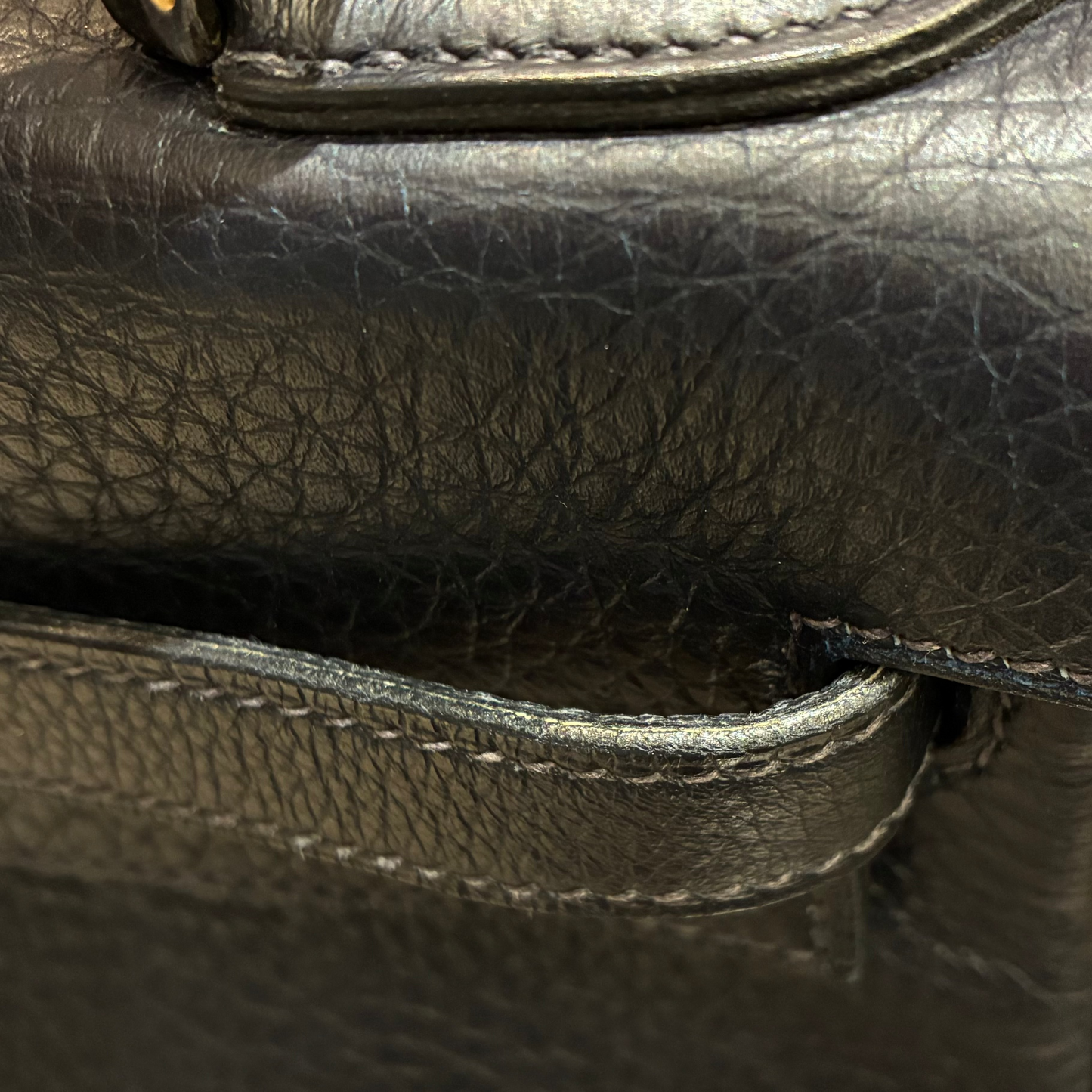 Hermes 2001 Blue Indigo Togo Kelly A Dos GM Backpack