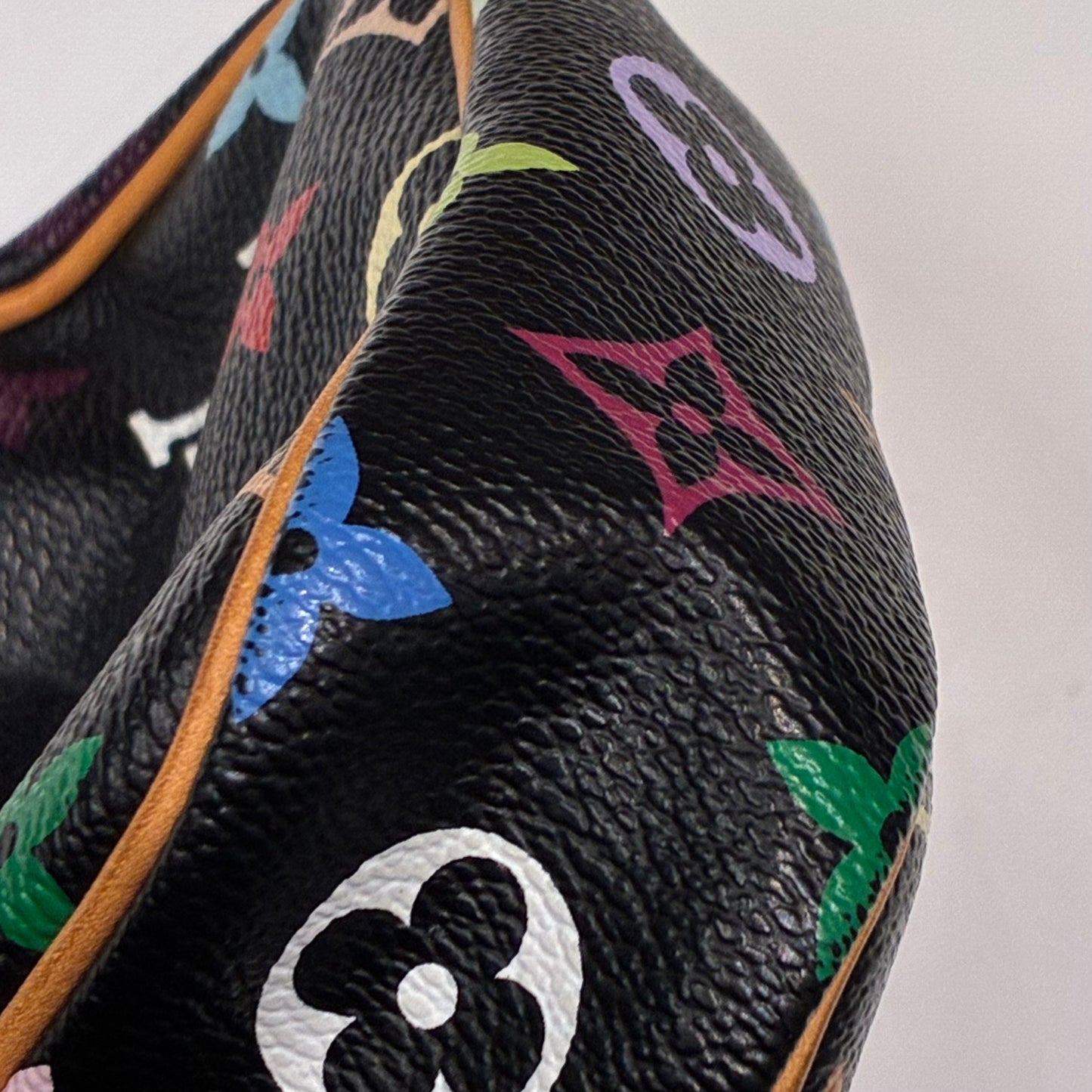 Louis Vuitton 2005 Black Monogram Multicolor Rift Shoulder Bag M40056