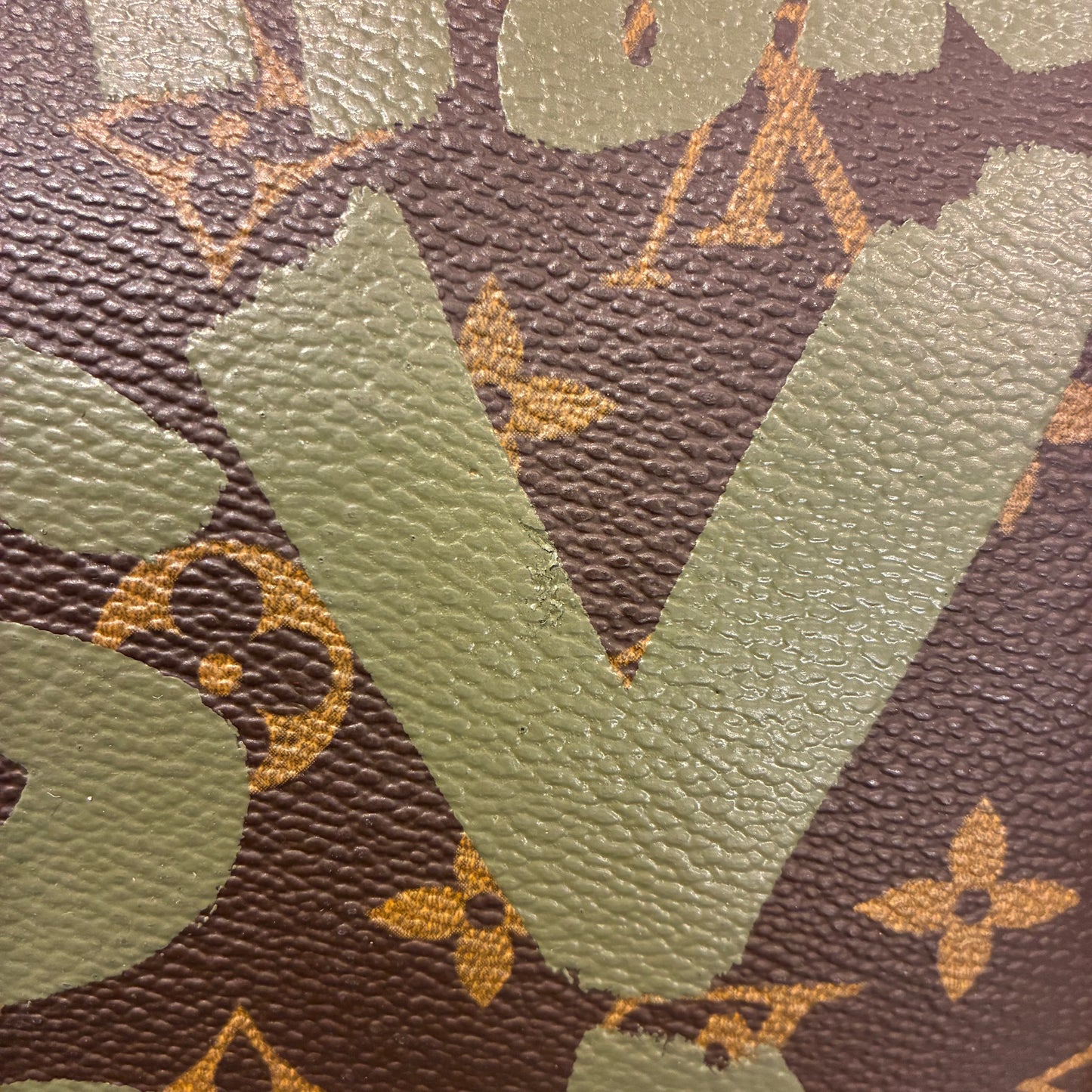 Louis Vuitton Khaki Monogram Graffiti Keepall 50 Duffle Bag M92196