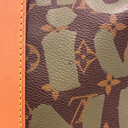 Louis Vuitton Khaki Monogram Graffiti Keepall 50 Duffle Bag M92196