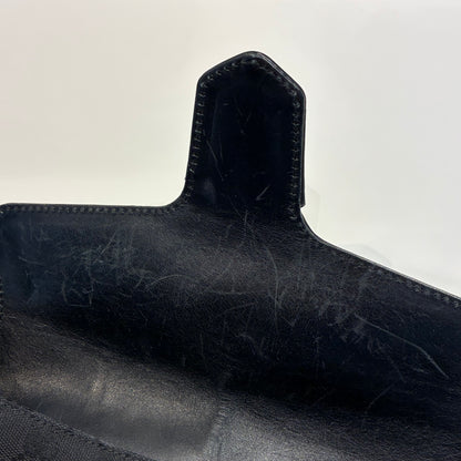 Gucci Black Horsebit GG Handbag