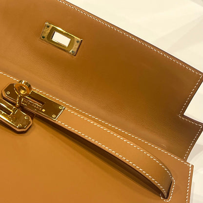 Hermes Natural Chamonix Kelly 32 Sellier 2way Shoulder Handbag