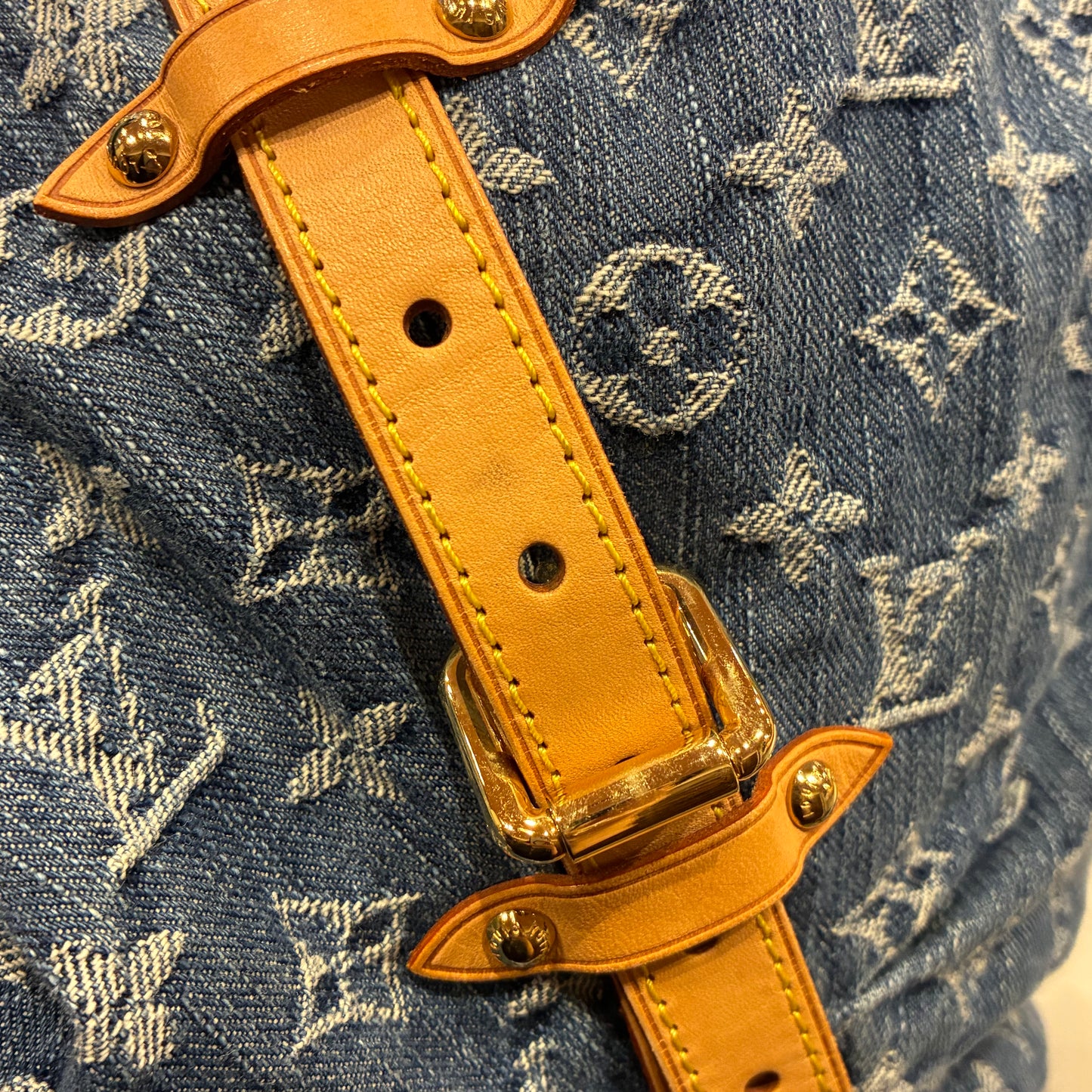 Louis Vuitton Monogram Denim XL Handbag M95515