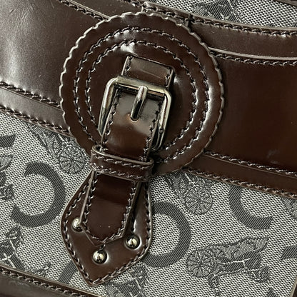 Celine Brown Black C Macadam Boogie Bag Handbag